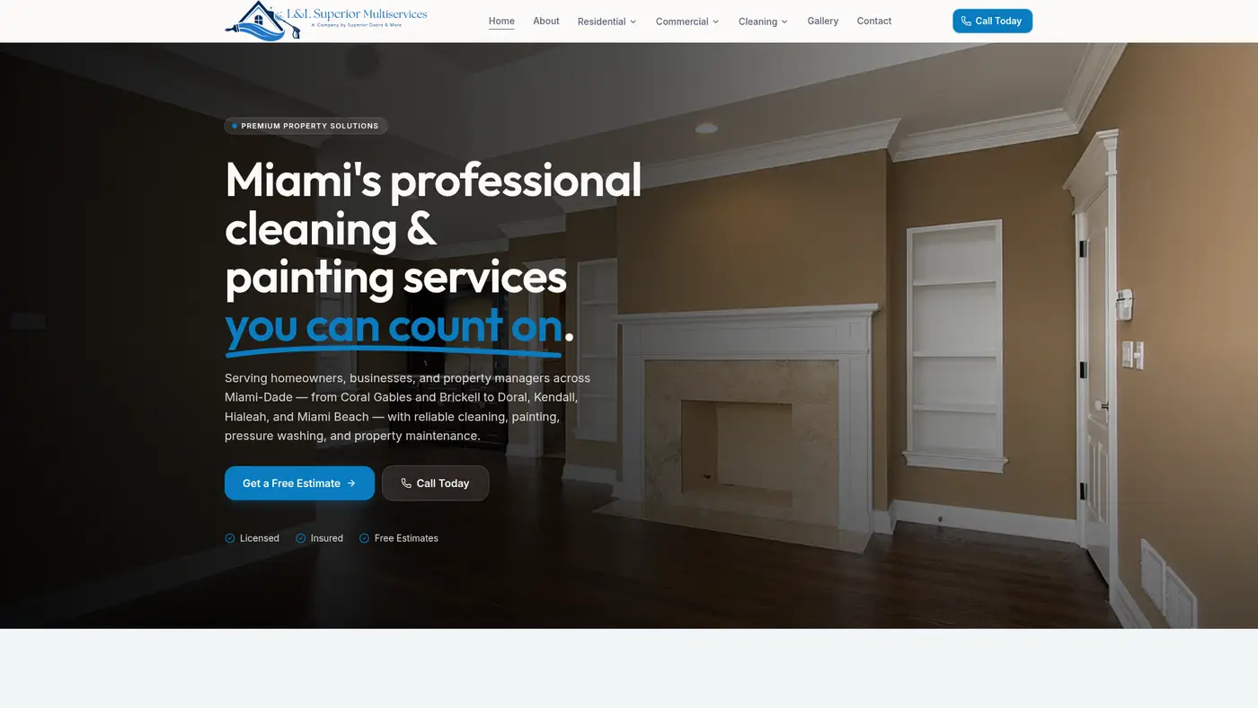 L&L Superior Multiservices website preview