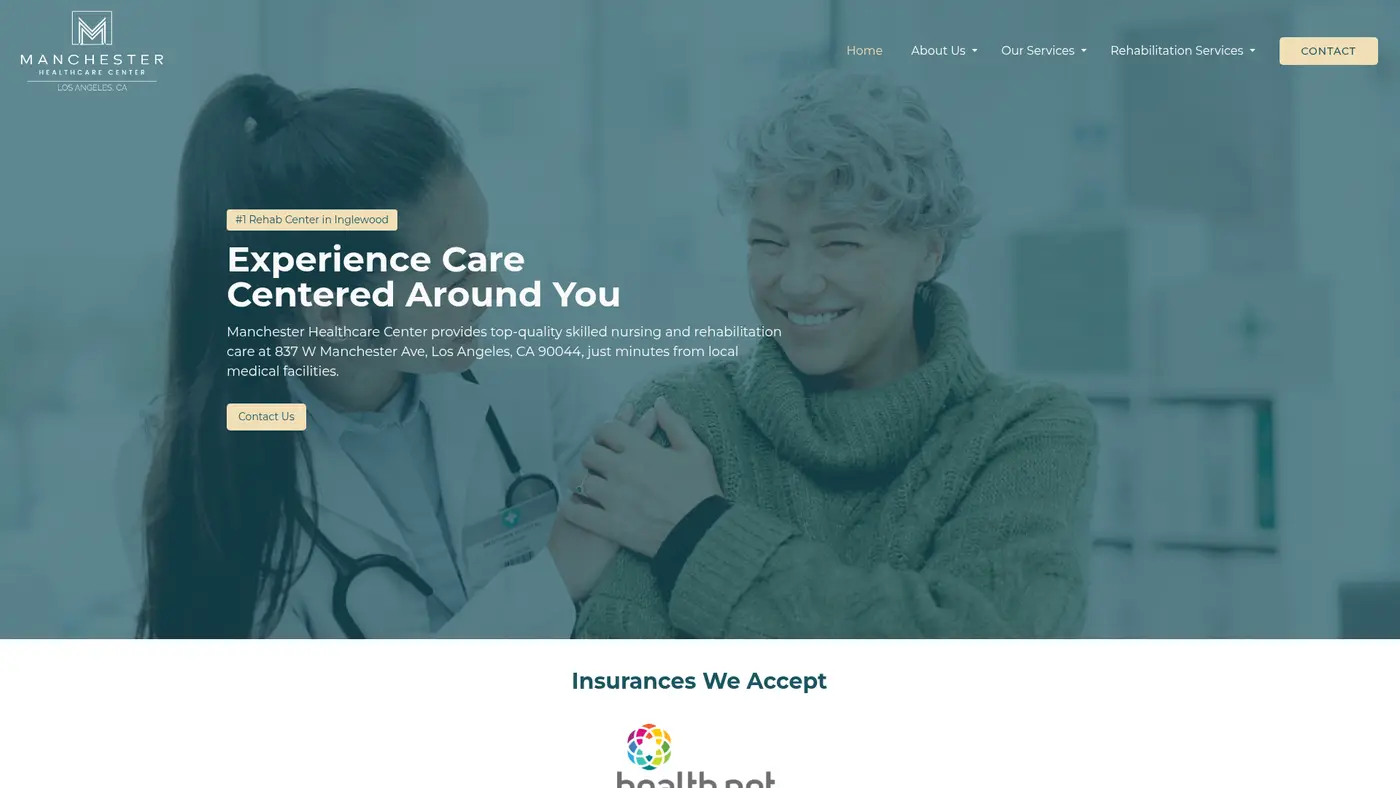 Manchester Healthcare Center website preview