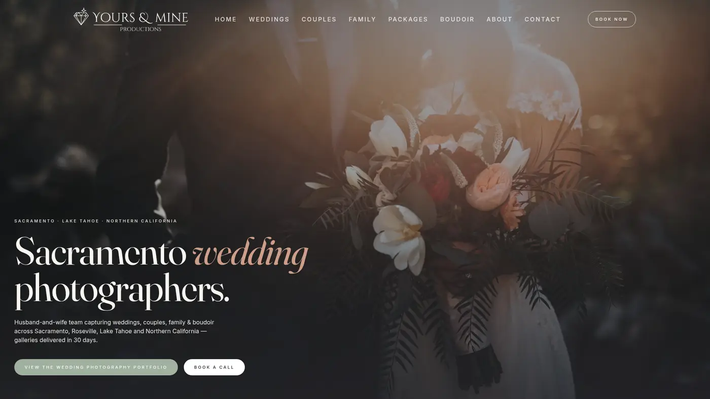 Yours & Mine Productions website preview